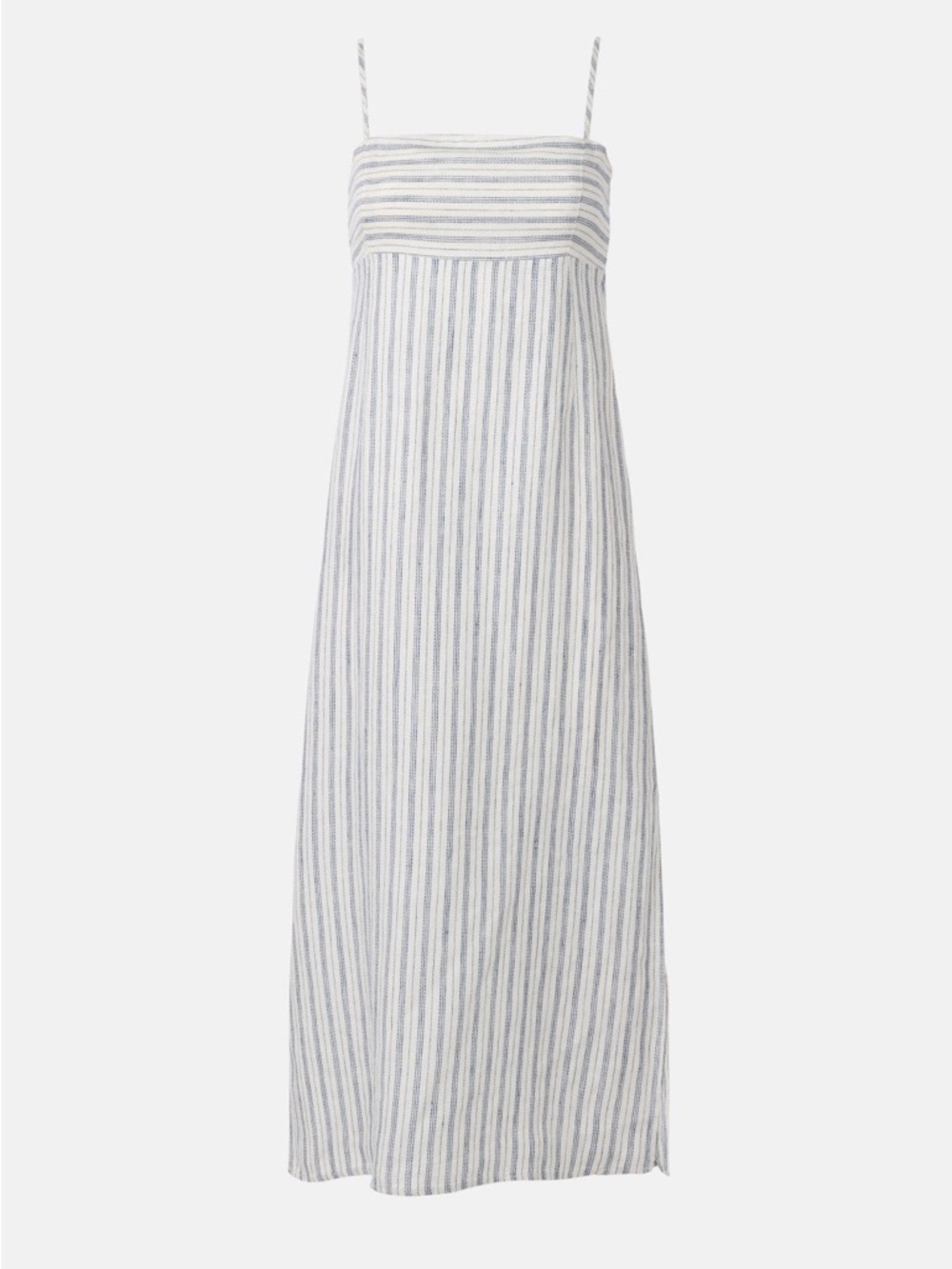 Faherty Brand Linen Sienna Sun Dress in Oceanside Stripe New Size XL